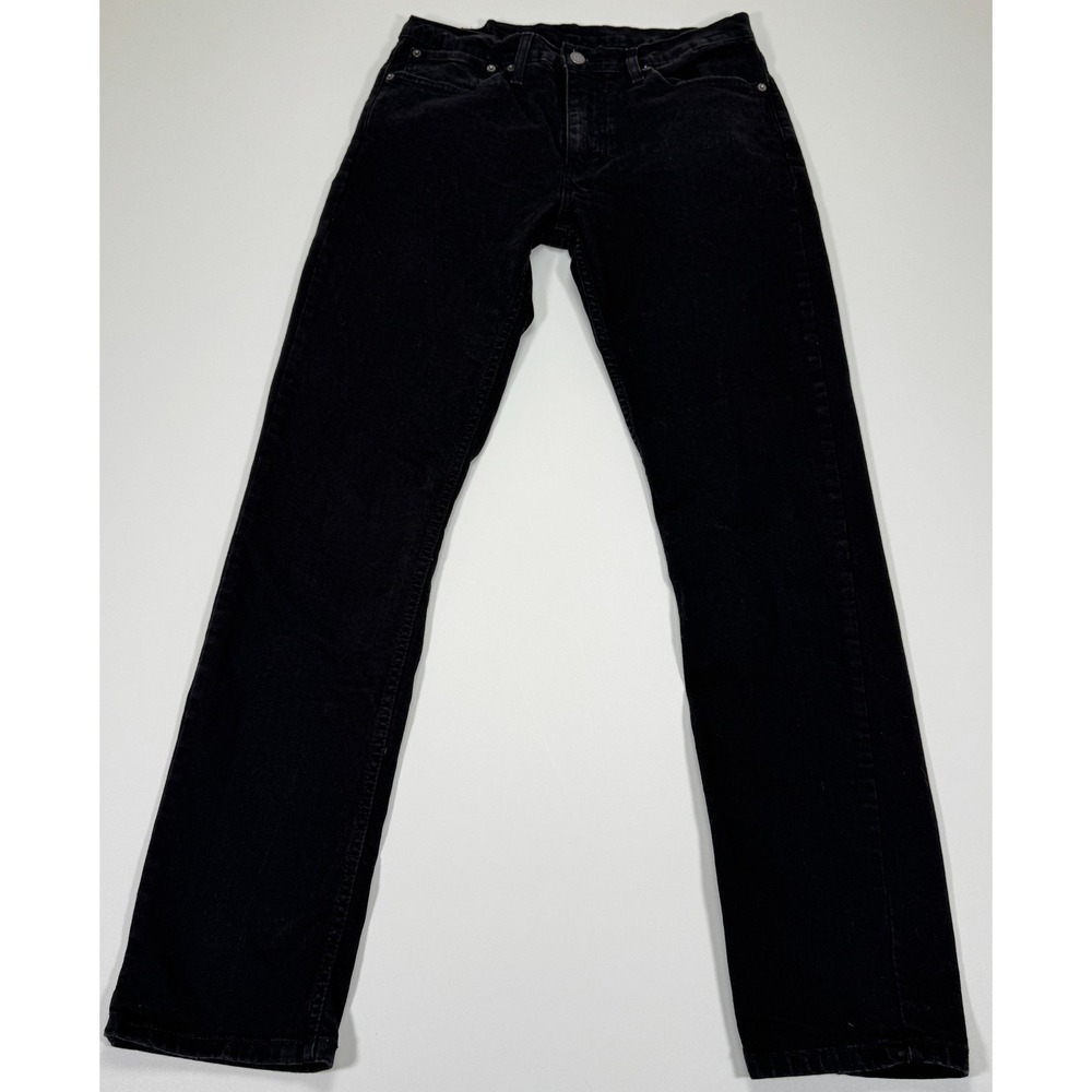 Levis 511 Mens Jeans 34x34 Fit 32x32 Black Slim Fit Straight Leg Denim Stretch